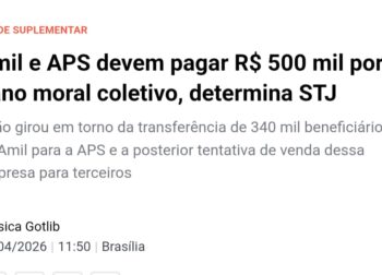 Amil e APS devem pagar R$ 500 mil por dano moral coletivo, determina STJ