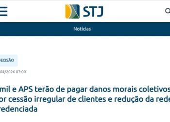 Amil e APS terão de pagar danos morais coletivos por cessão irregular de clientes e redução da rede credenciada